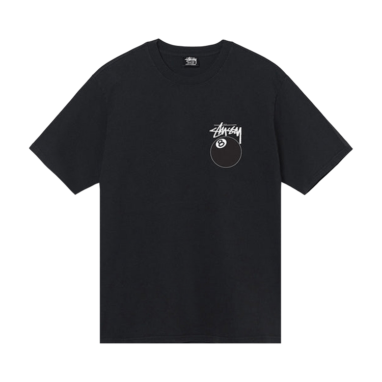 Stussy 8 Ball Pigment Dyed T-Shirt Black