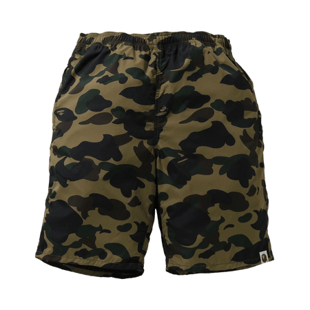 BAPE 1st Camo Beach Shorts Green