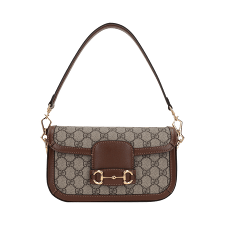 Gucci Horsebit 1955 Shoulder Bag Beige/Ebony