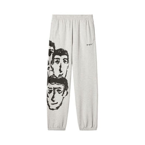 Off-White Faces Slim Sweatpants Grey/Black