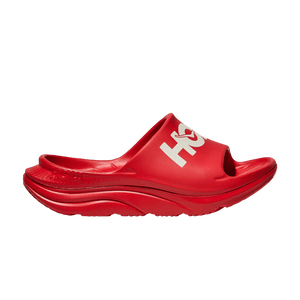 HOKA Ora Athletic Slide Vermillion White