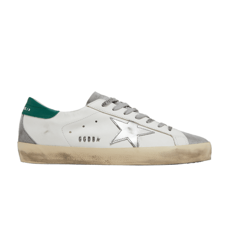 Golden Goose Superstar White Grey Green