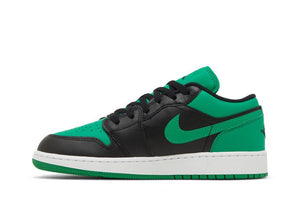 Air Jordan 1 Low GS Black Lucky Green