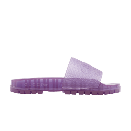 Gucci x adidas Wmns Adilette Slide Sandal 'Transparent Purple'