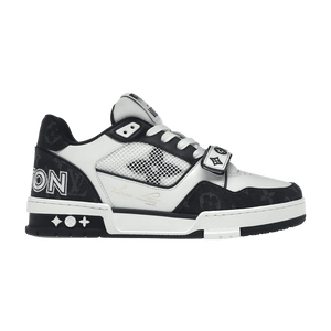 Louis Vuitton Trainer Low Velcro Strap - Black Monogram Denim