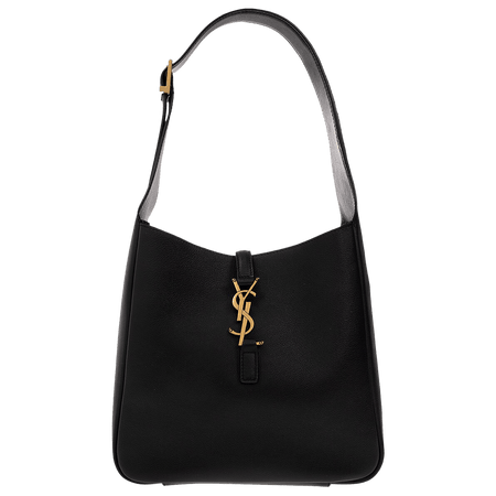 Saint Laurent Le 5 A 7 Supple Hobo Bag Black