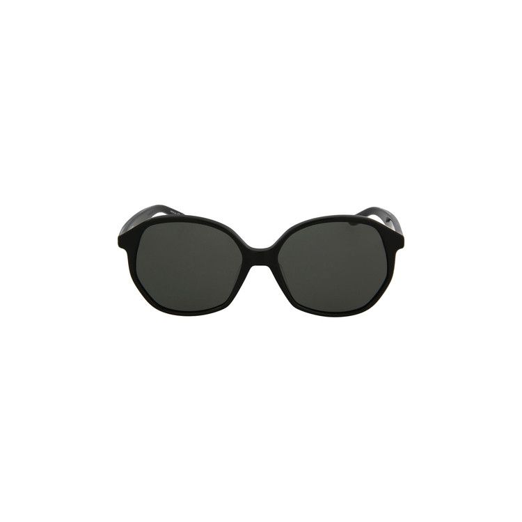 Balenciaga Round Frame Acetate Sunglasses Black/Grey