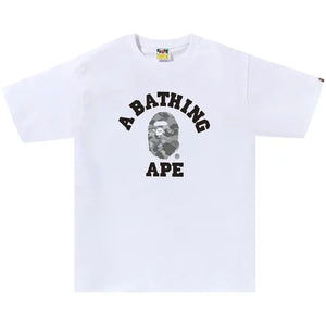 BAPE Digital Camo College T-Shirt Black/White