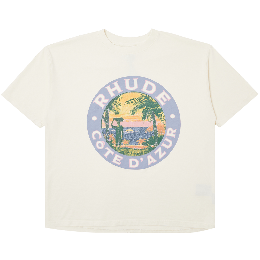 Rhude Lago T-Shirt Vintage White