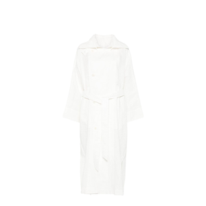 Double-Breasted Button Fastening Coat