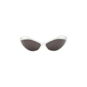 Balenciaga 90s Oval Sunglasses Crystal