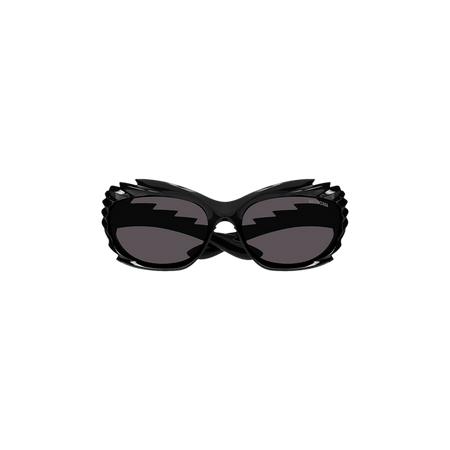 Balenciaga Spike Rectangle Sunglasses Black