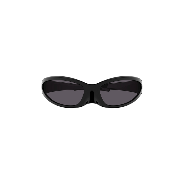Balenciaga Cat Oval Frame Sunglasses Black