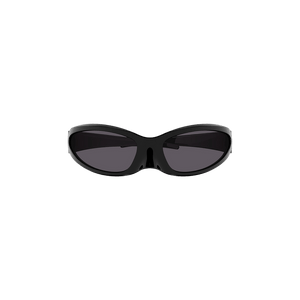 Balenciaga Cat Oval Frame Sunglasses Black