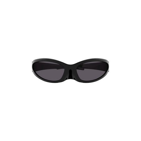 Balenciaga Cat Oval Frame Sunglasses Black