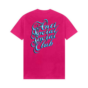 Anti Social Social Club Eyelash T-Shirt Pink
