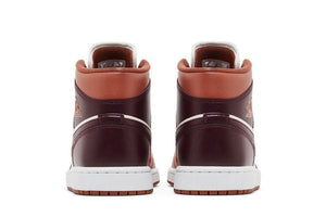 Jordan 1 Mid Dusty Peach Night Red W