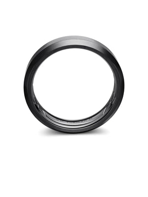Beveled band ring (6mm)
