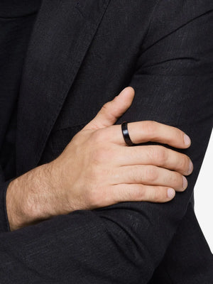 Beveled band ring (6mm)