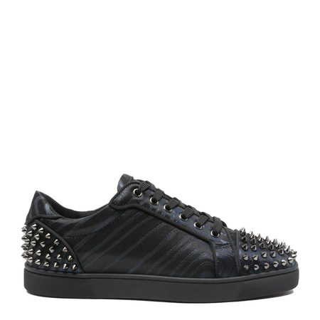 Low Top Lace Up Sneakers Black