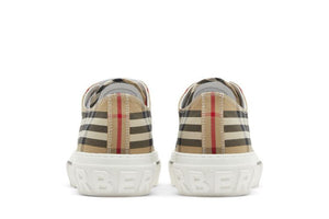 Burberry Check Cotton Sneakers Archive Beige