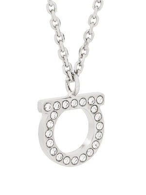 Gancio crystal-embellished necklace