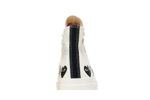 Comme des Garçons PLAY x Chuck 70 High Multi Heart - Milk Black