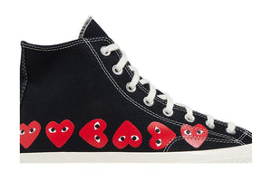 Comme des Garçons PLAY x Chuck 70 High Multi Heart - Black