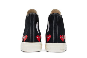 Comme des Garçons PLAY x Chuck 70 High Multi Heart - Black