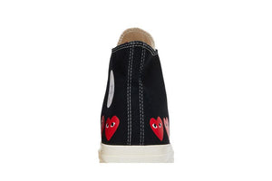 Comme des Garçons PLAY x Chuck 70 High Multi Heart - Black