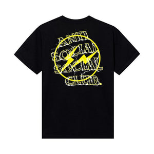 Anti Social Social Club x Fragment Yellow Bolt T-Shirt