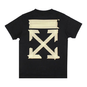 OFF-WHITE Slim Fit Tape Arrows T-Shirt Black/Beige