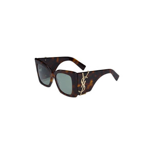 Saint Laurent Oversize Cat Eye Sunglasses Havana