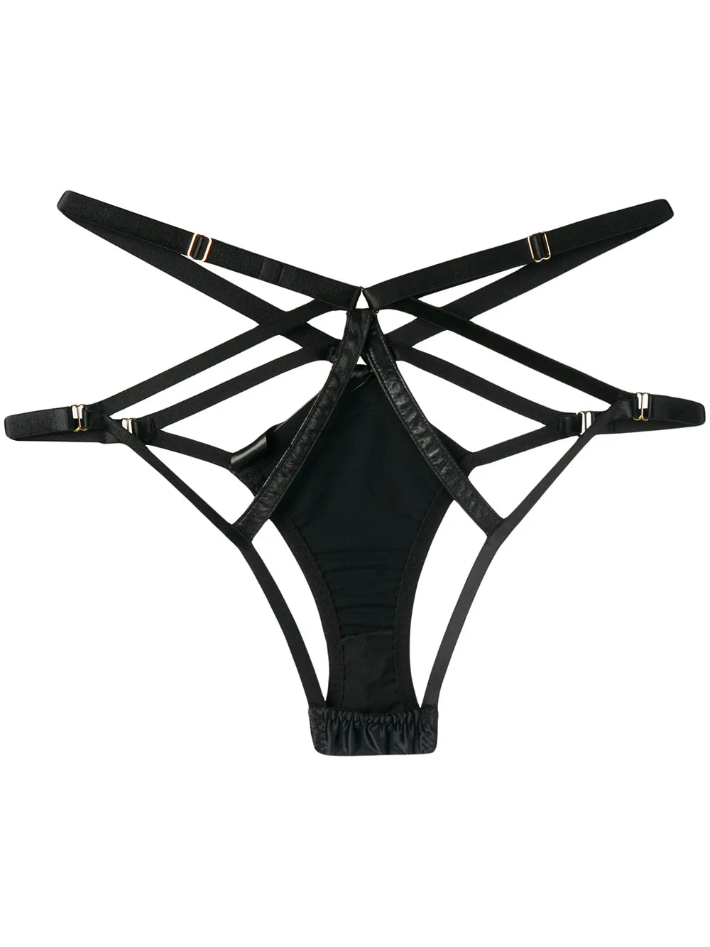 Jade satin open briefs