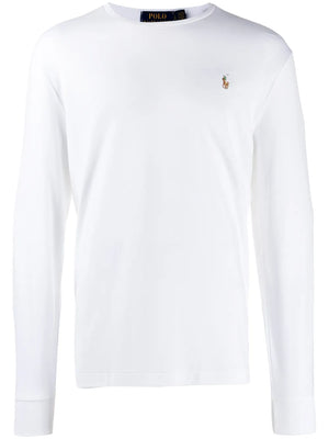 logo-embroidered long-sleeve T-Shirt