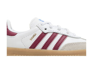 Adidas Samba OG I White Collegiate Burgundy Gum