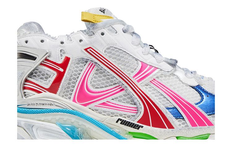 Balenciaga Runner Sneaker Worn-Out - White Multi-Color