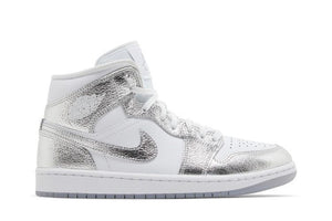 Air Jordan 1 Mid SE Metallic Silver