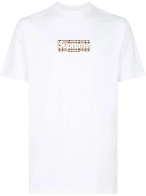Supreme x Burberry Box Logo White T-Shirt