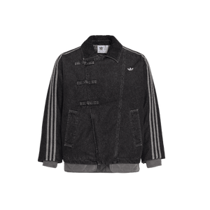adidas CTT Oversized Chinese Track Top 3.0 Jacket Medium Black Denim