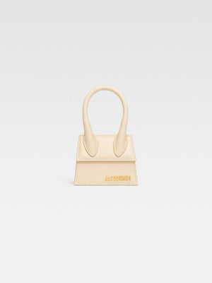 Jacquemus The Chiquito Smooth Leather Structured Bag Ivory
