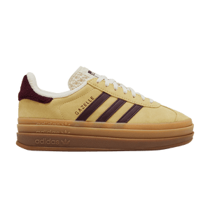 Adidas Wmns Gazelle Bold 'Almost Yellow Maroon'