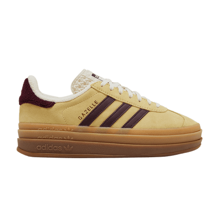 Adidas Wmns Gazelle Bold 'Almost Yellow Maroon'