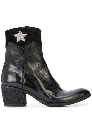 star-detail cowboy boots