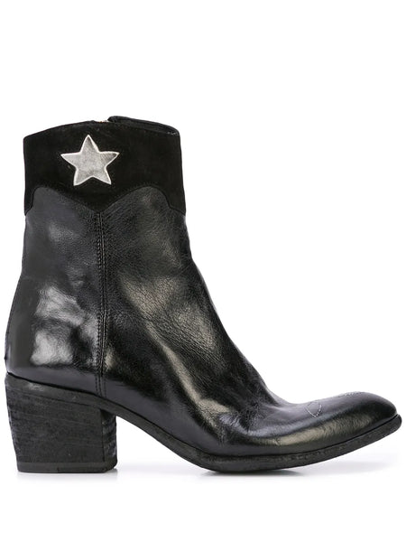 star-detail cowboy boots