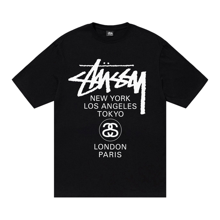 Stussy World Tour T-Shirt Black