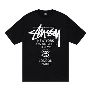 Stussy World Tour T-Shirt Black