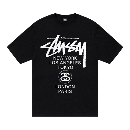 Stussy World Tour T-Shirt Black