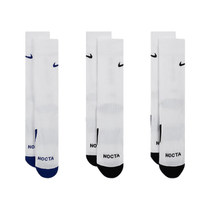 Nike x NOCTA L’Art Crew Socks (3 Pack) White/Deep Royal Blue/White/Black