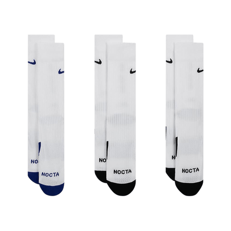 Nike x NOCTA L’Art Crew Socks (3 Pack) White/Deep Royal Blue/White/Black
